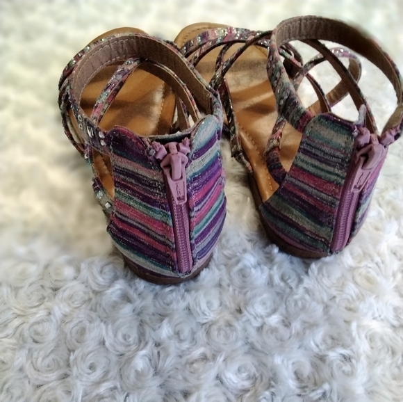 Girl's Palm Tree Gladiator Sandals   Size  3M - Picture 3 of 7